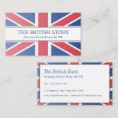 イギリス/イギリス国旗のカスタマイズ可能な名刺 名刺 (正面/裏面)
