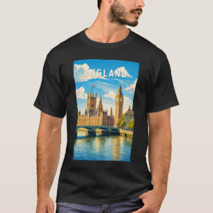 イギリス イングランド イラスト 旅行 アート Tシャツ