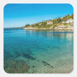イギリス、イングランド、コーンウォールの風光明媚なSt Mawes Falmouth。 スクエアシール