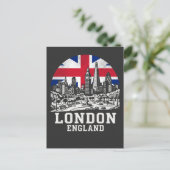 イギリス イングランド ロンドン 市 フラグ ポストカード (スタンド正面)
