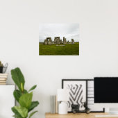 イギリス、ウィルトシャー、ストーンヘンジ ポスター (ホームオフィス)