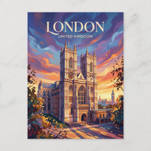 イギリス ウェストミンスター寺院 ポストカード