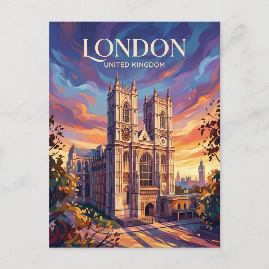 イギリス ウェストミンスター寺院 ポストカード (正面)