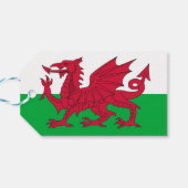 イギリス，ウェールズ国旗のギフトタグ ギフトタグ (裏面横)