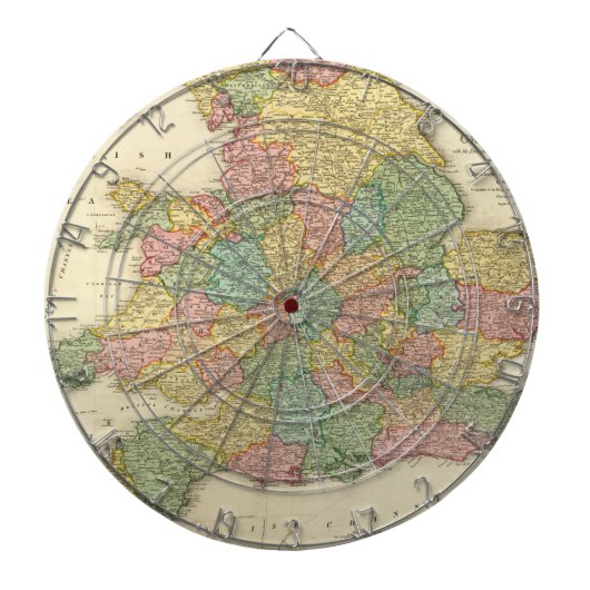 イギリス、ウェールズ、スコットランド ダーツボード (正面)