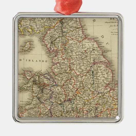 イギリス、ウェールズ メタルオーナメント (正面)