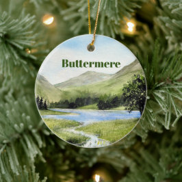 イギリス·ウォーターカラー·バターメア·レイク·ディストリクト セラミックオーナメント