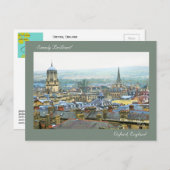 イギリス、オックスフォードの屋根の上から見た、単純に鮮明な ポストカード (正面/裏面)