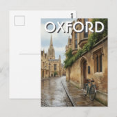 イギリス+オックスフォード大学+旅行 ポストカード (正面/裏面)