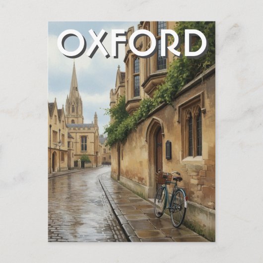 イギリス+オックスフォード大学+旅行 ポストカード (正面)