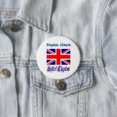 イギリス グレートブリテン 旗 青 カスタマイズ 缶バッジ (インサイチュ)