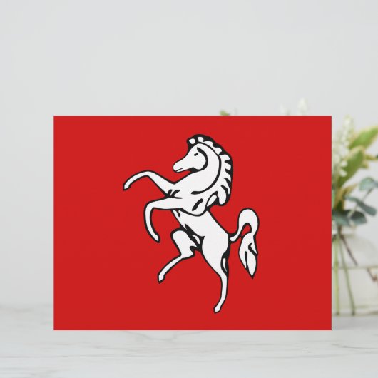 イギリス、ケント州旗とレターヘッド レターヘッド (スタンド正面)