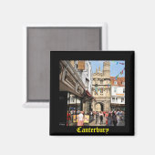 イギリス，ケント，カンタベリーの建築 マグネット (正面/裏面)