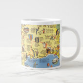 イギリス·コーンウォール地図 ジャンボコーヒーマグカップ (右)
