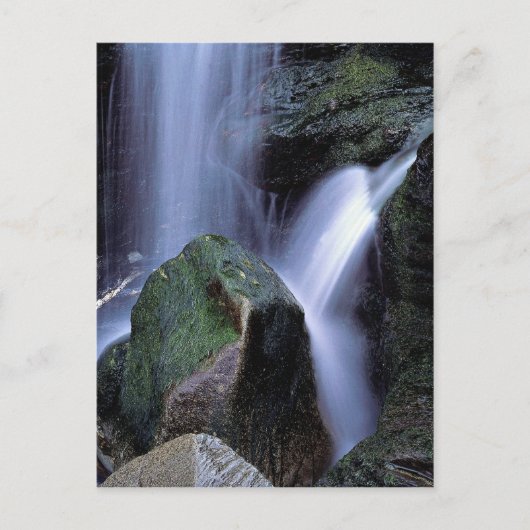 イギリス、コーンウォール州北部、ランドゥン湾の滝 ポストカード (正面)