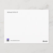 イギリス，サフォーク， Aldeburgh ポストカード (裏面)