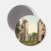 イギリス，サマセット， Glastonbury Abbey I マグネット (正面/裏面)