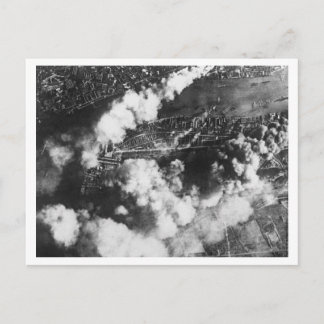 イギリス&ザ・ブリッツの戦い：#19波止場オン・ファイアー ポストカード