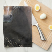 イギリス、スコットランド、シェットランド諸島、シェットランドポニー キッチンタオル (四つ折り)