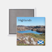 イギリス, スコットランド - スコットランドのハイランドの風景 マグネット (正面/裏面)