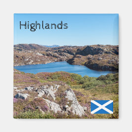 イギリス, スコットランド - スコットランドのハイランドの風景 マグネット