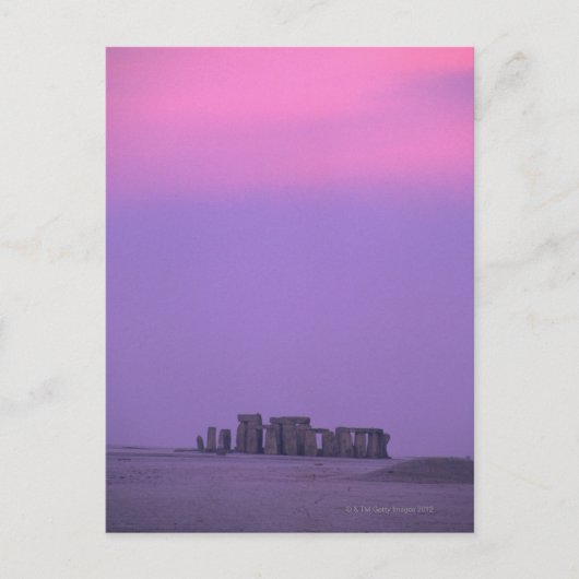イギリス，ストーンヘンジ ポストカード (正面)
