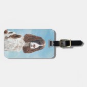 イギリス・スプリンガー・絵画スパニエル犬ズ・オリジナル・ドッグ・アート ラゲッジタグ (正面横)