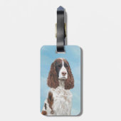 イギリス・スプリンガー・絵画スパニエル犬ズ・オリジナル・ドッグ・アート ラゲッジタグ (裏面縦)