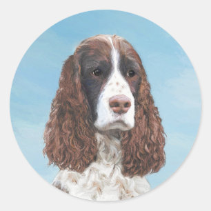 イギリス・スプリンガー・絵画スパニエル犬ズ・オリジナル・ドッグ・ア ラウンドシール