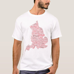 イギリス・スラング英語ワードアートマップTシャツ Tシャツ
