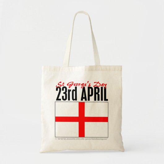 イギリス、セントジョージ日 トートバッグ (正面)