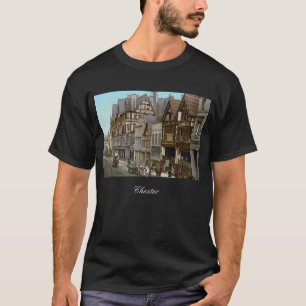 イギリス,チェスターの通り(1900年c.) tシャツ