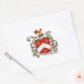 イギリス・ドーセットのリチャード・アーノルドのコート・オブ・アームズ 楕円形シール (封筒)