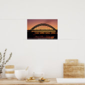 イギリス，ニューキャッスル， Tyne Bridge ポスター (キッチン)
