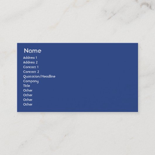 イギリス-ビジネス 名刺 (正面)