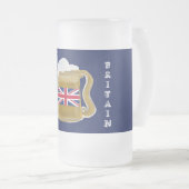 イギリス フロストグラスビールジョッキ (正面右)