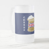 イギリス フロストグラスビールジョッキ (正面左)