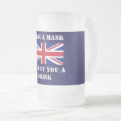 イギリス フロストグラスビールジョッキ (正面右)