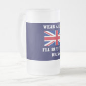 イギリス フロストグラスビールジョッキ (正面左)