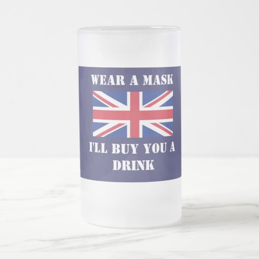 イギリス フロストグラスビールジョッキ (中央)