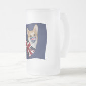 イギリス フロストグラスビールジョッキ (正面右)