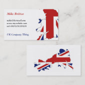 イギリス、マイクBrittas、mike@hotmail.comww..。 名刺 (正面/裏面)