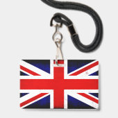 イギリス ユニオンジャック 旗 バッジ (裏面（ネックストラップ付）)
