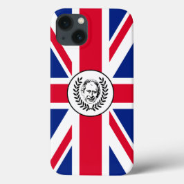 イギリス・ユニオン・ジャック国旗のチャールズ3世 iPhone 13ケース