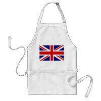 イギリス・ユニオン・ジャック国旗を掲げたエプロン