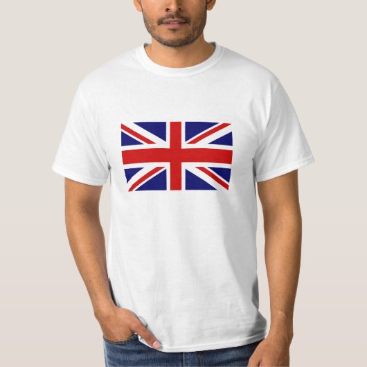 イギリス・ユニオン・ジャック国旗を掲げたTシャツ Tシャツ (正面)