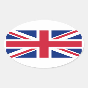 イギリス・ユニオン・ジャック 楕円形シール