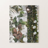 イギリス、ロンドンのクリスマスライト ジグソーパズル (縦)