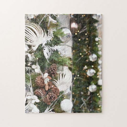 イギリス、ロンドンのクリスマスライト ジグソーパズル (縦)