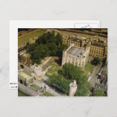 イギリス、ロンドンのタワーの空中表示 ポストカード (正面/裏面)